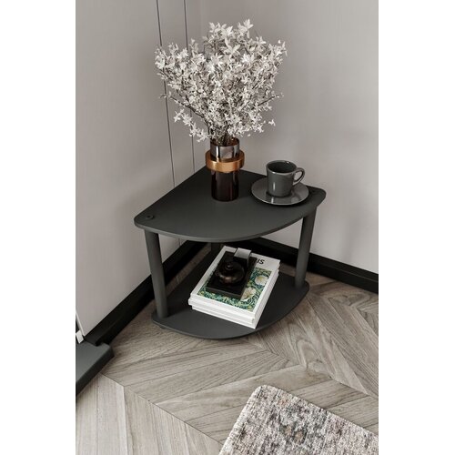 Hanah home Pomoćni stolić Tiers Corner, 34x38x34 cm, Crni Slike