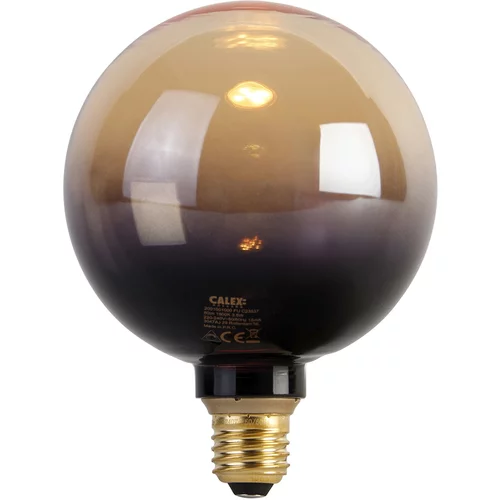 Calex E27 dimbare LED lamp G125 zwart goud 3,5W 80 lm 1800K