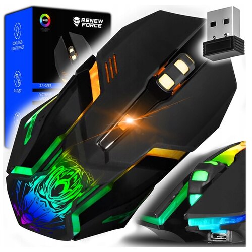 Dexxer brezžična optična USB igralna miška 3200DPI LED RGB 2,4Ghz BM-150 Cene