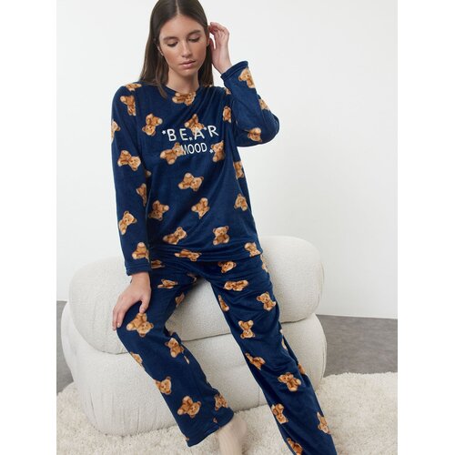 Trendyol Ženski set pidžame Thmaw25Pt00125, Tamnoplavi Cene