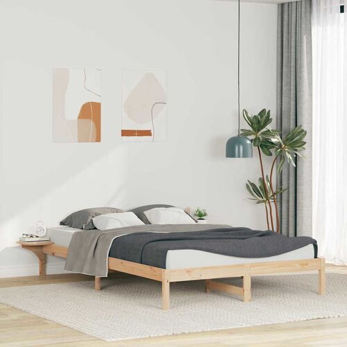  Krevetna konstrukcija s bočnim stolovima Prirodna 160 x 220 cm Cijene