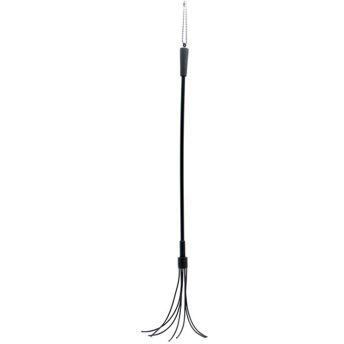 Rimba Horse Whip with 7 Silicone Strings 50cm Black Cene