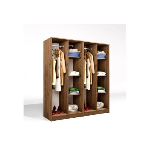 Hanah home Ormar Kardelen 1600-115, 160x180x51.8 cm, , Smeđa Slike