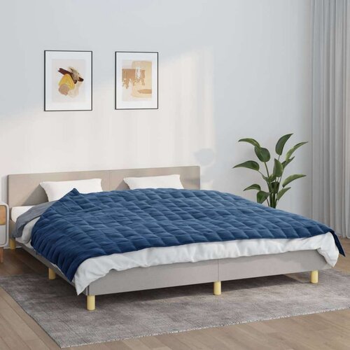 vidaXL Teška deka plava 155x220 cm 11 kg od tkanine Cene