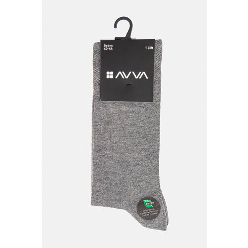 Avva men's gray plain bamboo socks Cene