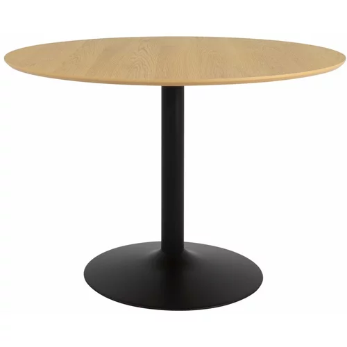 Tenzo Okrugli blagovaonski stol s pločom stola u dekoru hrasta ø 110 cm Taco –