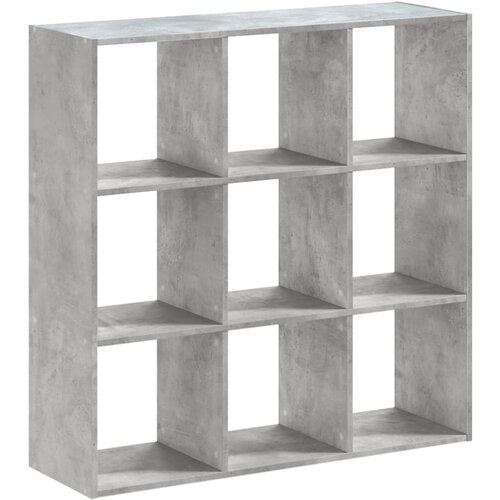 Maison Chic Knjižna omara - Knjižni regal betonsko siva 102x32x102 cm inženirski les, (21725212) Slike