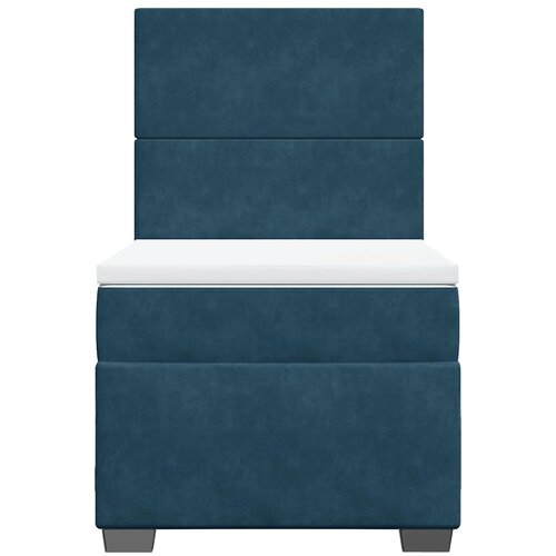 Box spring krevet s madracem plavi 80 x 200 cm bar&amp;scaron;unasti Slike