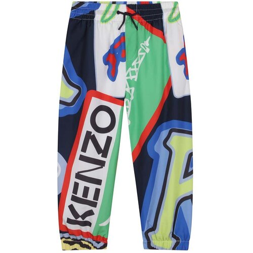 Kenzo Kids Dječji donji dio trenirke boja: tamno plava, s uzorkom Slike