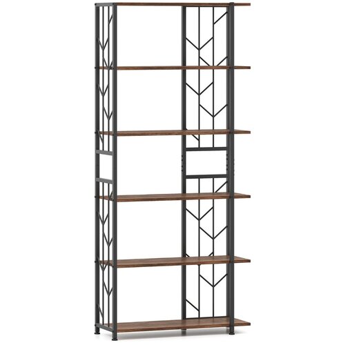 Costway Rustikalna podstrešna knjižna omara 80 x 31 x 180 cm, (5000007182) Cene