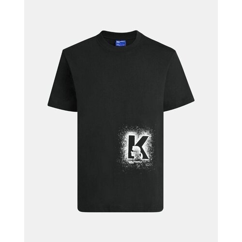 Karl Lagerfeld Majice s kratkimi rokavi B3M17029 Črna Cene