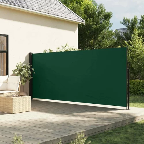  Zložljiva stranska tenda temno zelena 160x600 cm