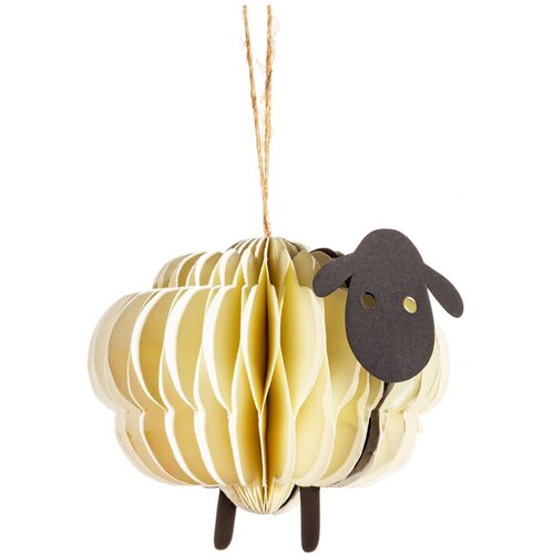 Sass & Belle Papirnat ukas za božićno drvce 9 cm Sheep Honeycomb – Cijene