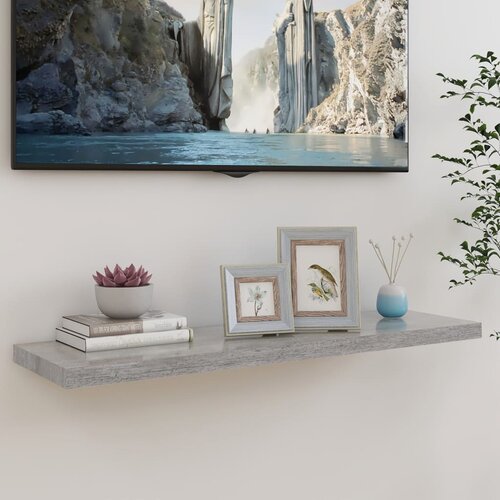 vidaXL Plutajuća zidna polica siva boja betona 90 x 23,5 x 3,8 cm MDF Cijene