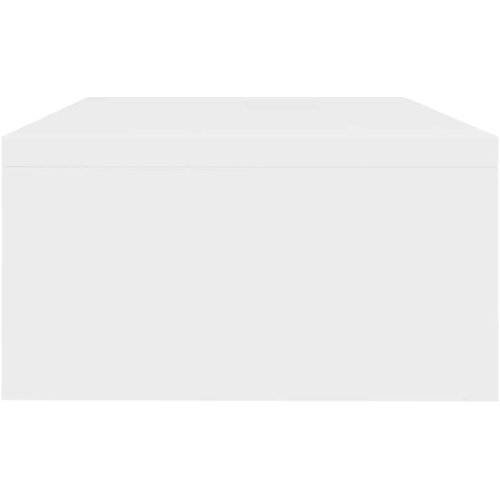  Stalak za monitor bijeli 42 x 24 x 13 cm konstruirano drvo Slike
