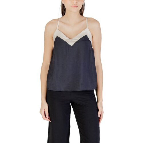 Vero_Moda Topi & Bluze Vmdenise Singlet Top Wvn Btq Ga 10329790 Črna Cene