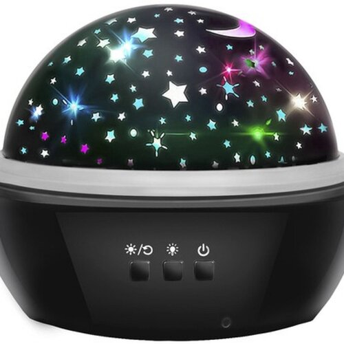 RIFF Nočna pisana svetilka RF1037 2v1 s projektorjem Črna, (21633604) Cene