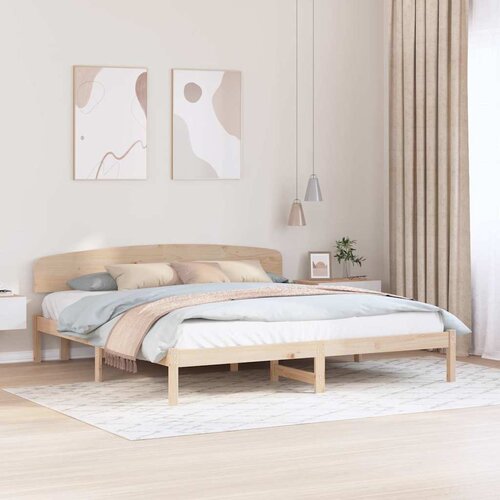  Krevetna konstrukcija Prirodna 180 x 200 cm Čvrsto borovo drvo Cene