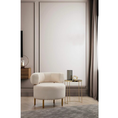 Atelier Del Sofa river round - white white wing chair Slike