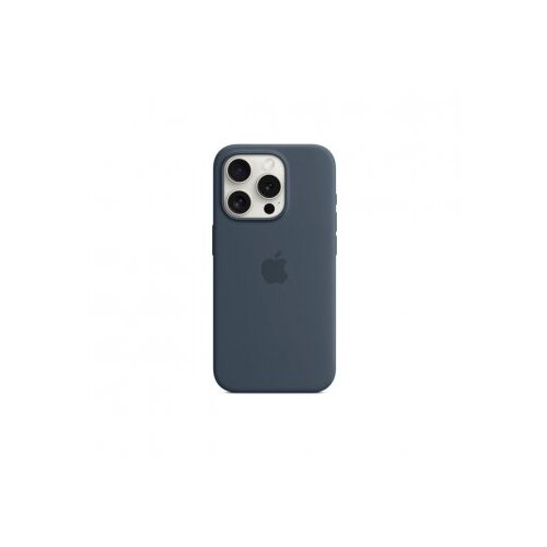 Apple iPhone 15 Pro Silicone Case Magsafe Storm blue, (20740852) Cene