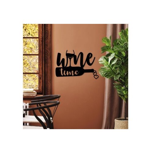 Wallity zidna dekoracija wine time, 54 x 37 cm, crna Slike