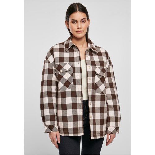 UC Ladies Ladies Flanell Padded Overshirt pink/brown Slike