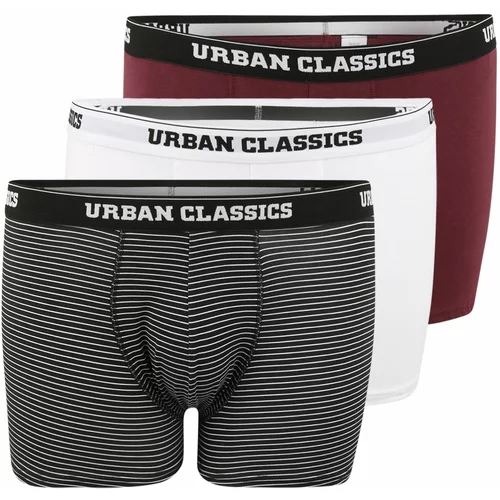 Urban Classics Boksarice rjava / črna / bela