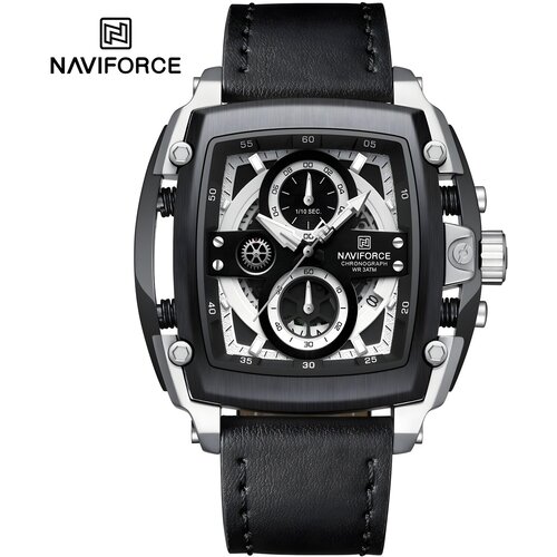 Sat NAVIFORCE TU-38629 - Crna / Srebrna KP38629 Cene
