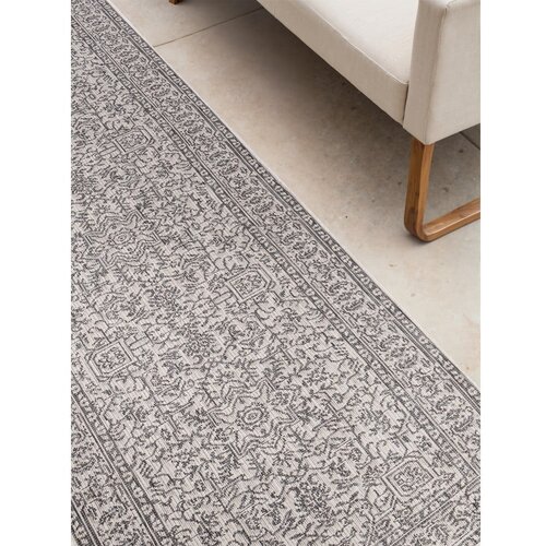 NORTHRUGS Sivo-slonoko&amp;scaron;čen zunanji in notranji tekač 80x250 cm Duet Kona &amp;ndash; Slike