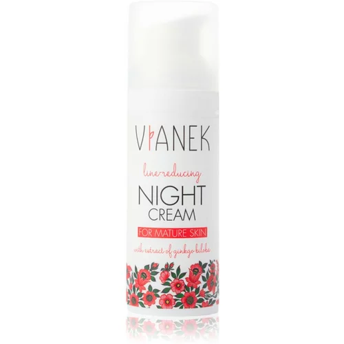 VIANEK Line-Reducing noćna krema za pomlađivanje i zaglađivanje za zrelu kožu lica 50 ml