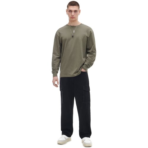 Cropp muška majica dugih rukava - Zelena  6506N-97X Cijene