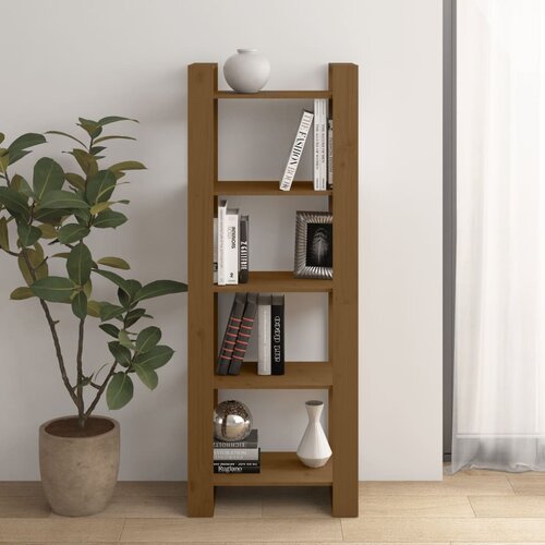 vidaXL knjižna omara/pregrada medeno rjava 60x35x160 cm trden les Cene