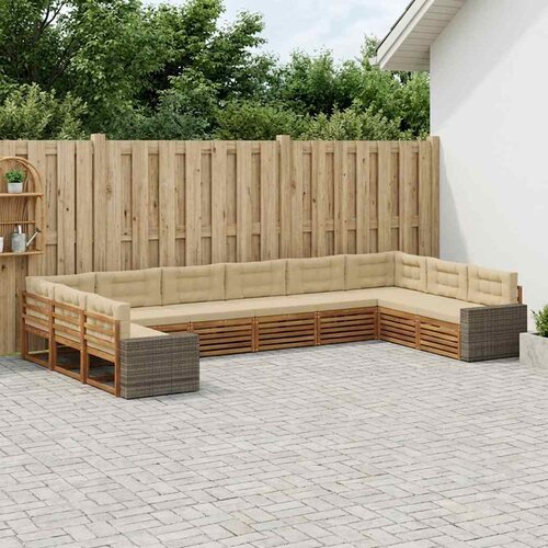  Setovi sofa 10 kom. Čvrsto drvo akacije Cijene