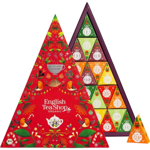 English Tea Shop Bio čajni adventski kalendar "Mozaik" - Crveni - 25 vrećica čaja Cene