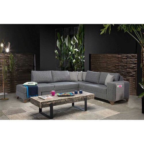 Atelier Del Sofa Loft Left ugaona garnitura 230 &amp;times; 285 cm, siva Slike