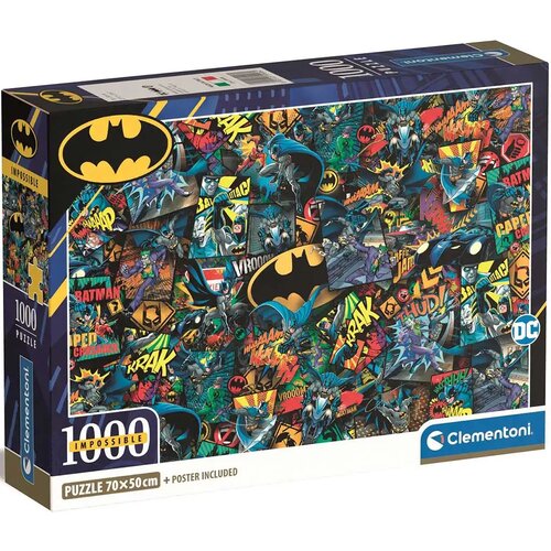 Clementoni Batman 1000-delni nemogoči sestavljanki 70x50cm - Cene