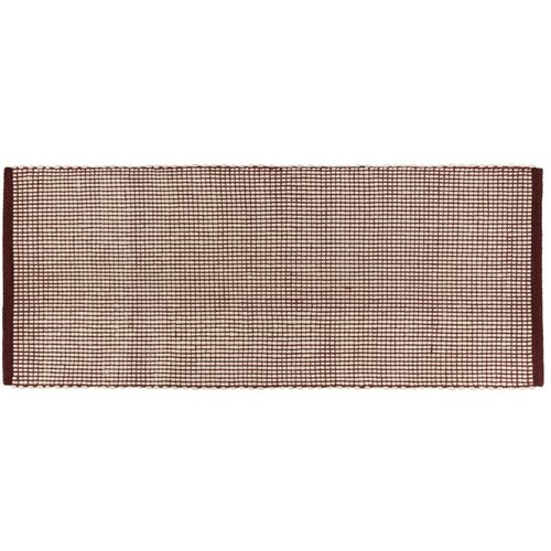 noo.ma Bordo/u prirodnoj boji ručno rađena vunena staza 80x170 cm Talo – Cene