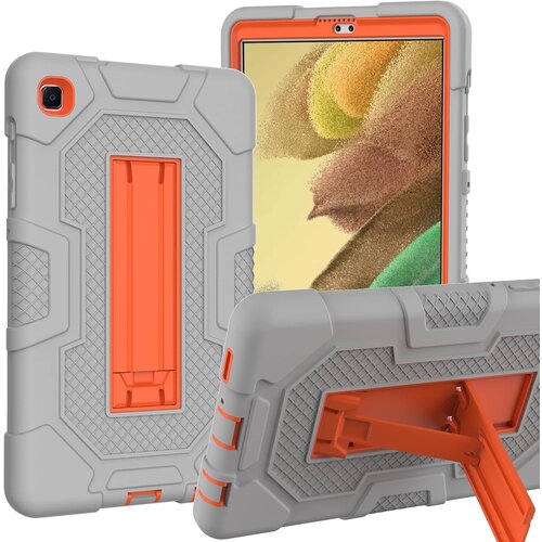 NIKCORP Ovitek za Galaxy Tab A7 Lite 8.7 oklepljen s stojalom, siv, trpežno silikonsko ohi&scaron;je za za&scaron;čito pred udarci in padci, (5000139000) Cene