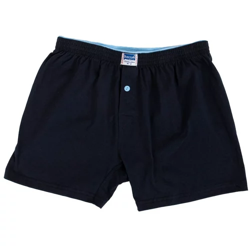 Fashion Hunters Men's navy blue cotton boxer shorts