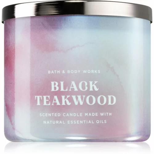 Bath & Body Works Black Teakwood mirisna svijeća 411 g