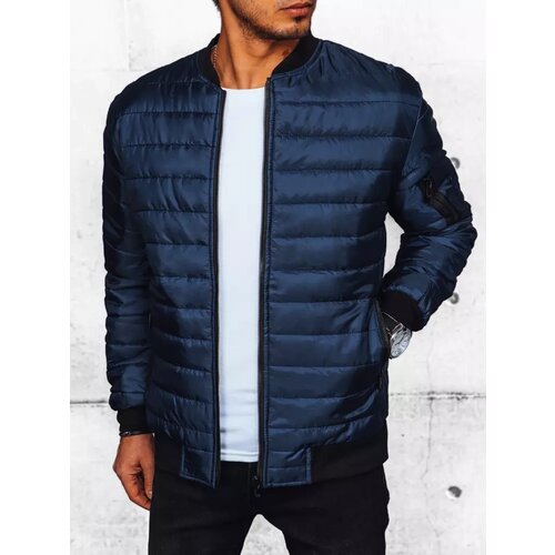 DStreet Kurtka męska pikowana bomber jacket granatowa Slike