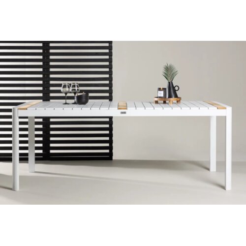 Venture Home Togo pravokutni vrtni blagovaonski stol 200 × 100 cm, bijeli Cene