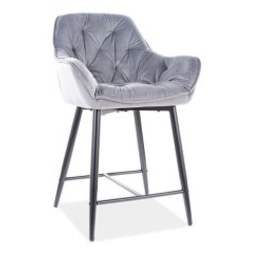 Barska stolica CHERRY H-2 - Baršun - siva Cene