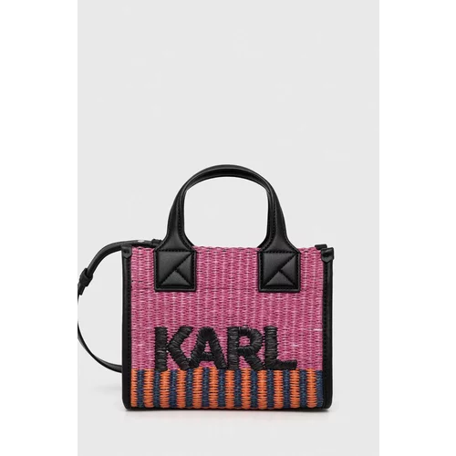 Karl Lagerfeld Torbica roza barva