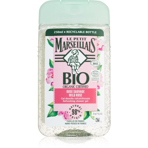 Le Petit Marseillais Bio Organic Certified Wild Rose Refreshing Shower Gel osvježavajući gel za tu&amp;scaron;iranje 250 ml za žene Slike