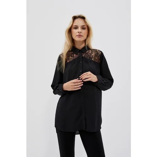 Moodo Shirt with lace on the shoulders