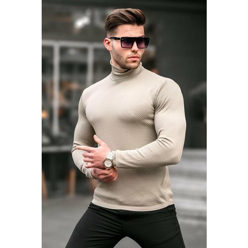 Madmext Sweater - Beige - Regular fit Slike