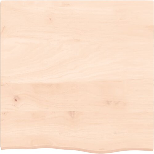  Zidna polica za umivaonik od čelika i masivne hrastovine Smeđa 60 x 60 x 2 cm Slike