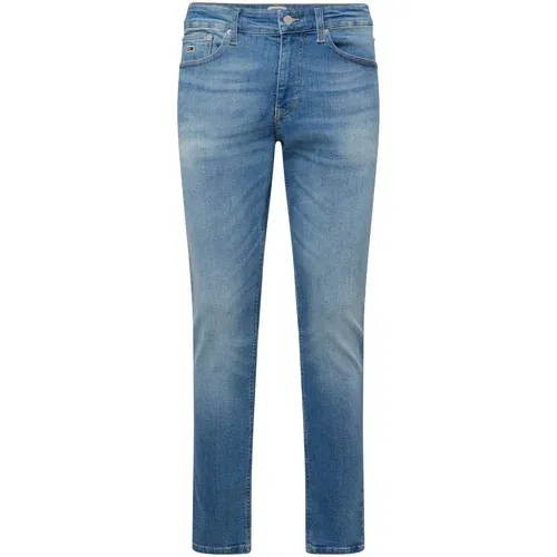 Tommy Jeans Kavbojke 'AUSTIN' moder denim / rjava