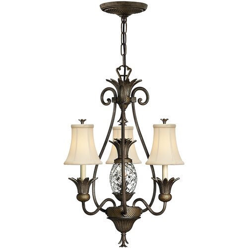 Elstead Lighting Elstead Plantation Večkraki lestenec, 3 svetleči biserno bronasti zaključek, E14, (22099675) Cene